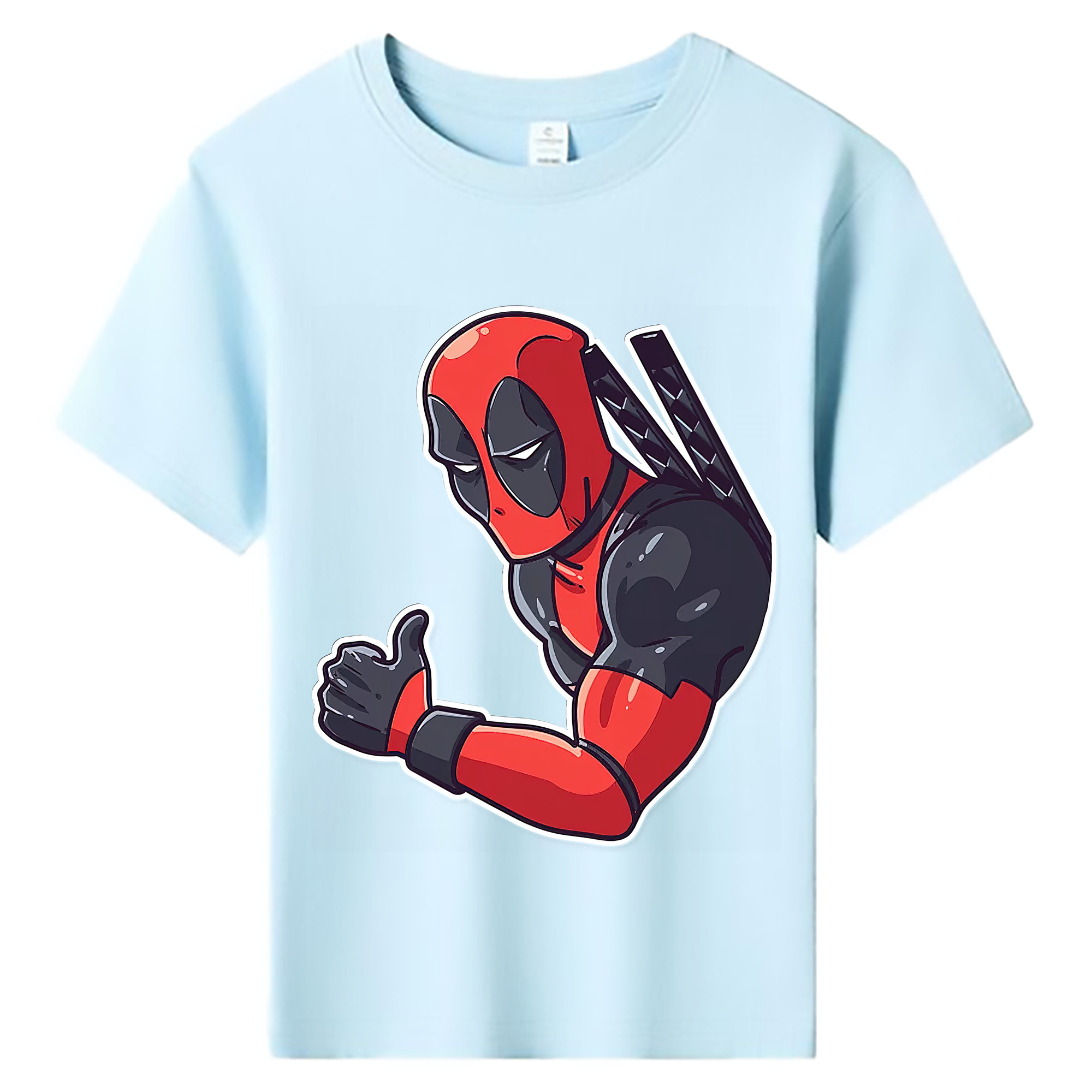 （画像用） Deadpool デッドプール 綿100％キッズTシャツ（フロントプリント）